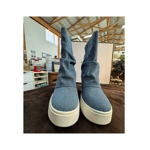 Guess Denim Boots with White Soles size 8.5